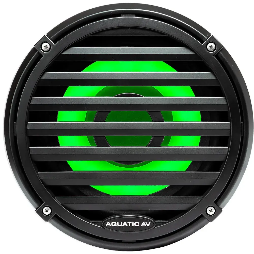 Aquatic Av El412 Elite 10" Marine Subwoofer Waterproof 600W 4 Ohm Black (Each) 1