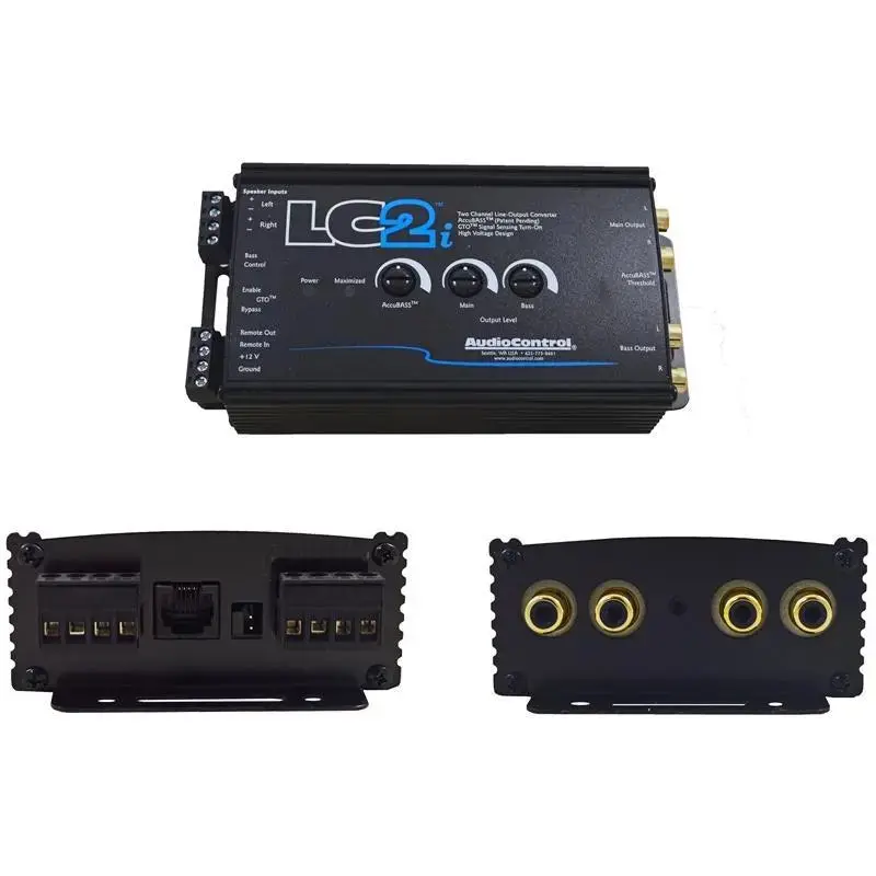 Audiocontrol Lc2i Black 2-Channel Line Output Converter With Accubass 2