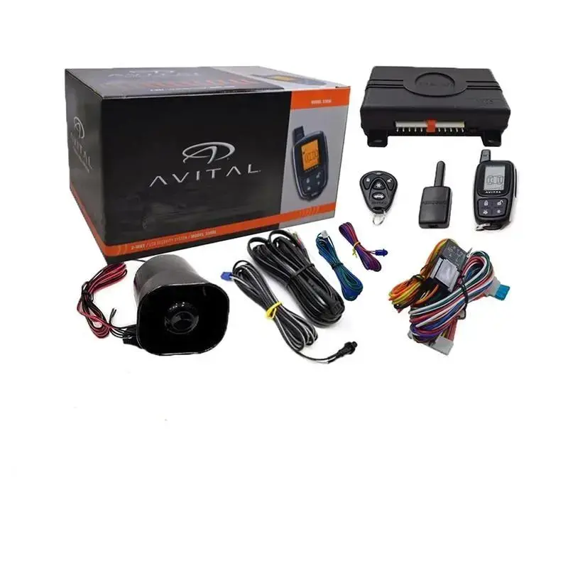Avital 3305L 2-Way Car Security System Alarm Responder With Lcd Remote 1