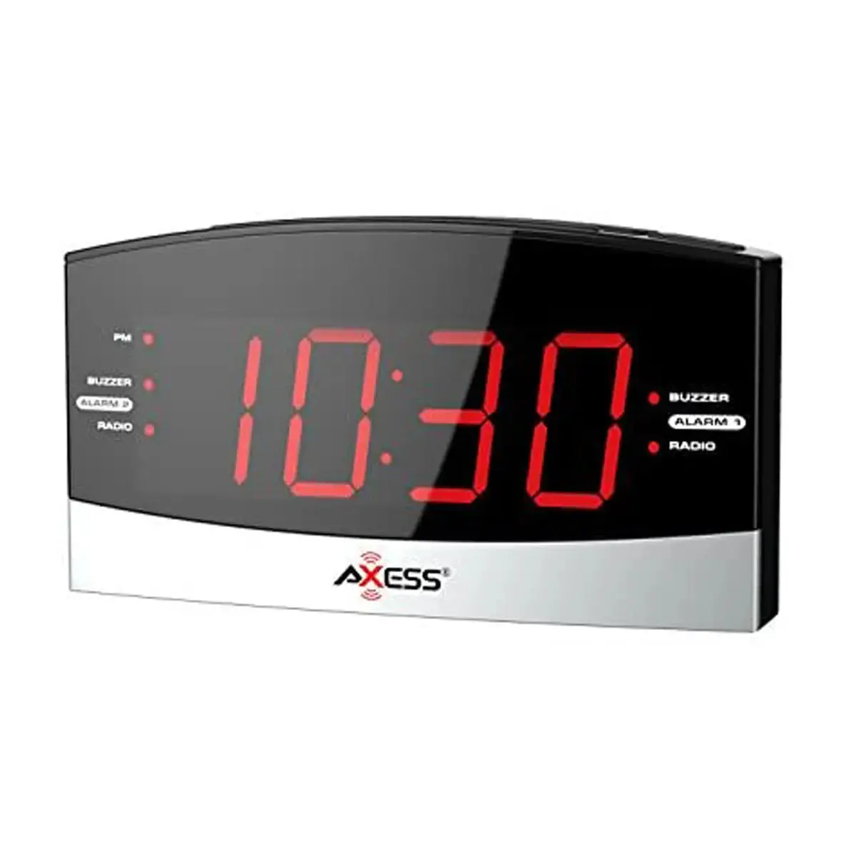 Axess Ckrd3802 Am/Fm Digital Radio 1.8" Red Led Display With Dual Alarm Settings 1