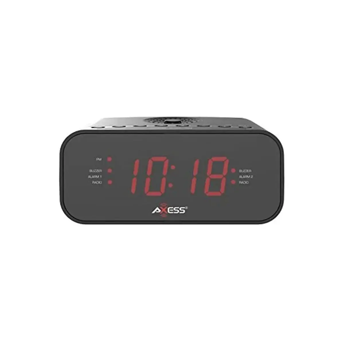 Axess Ckrd3803 Am/Fm Digital Radio 1.2” Red Led Display With Dual Alarm Settings 1