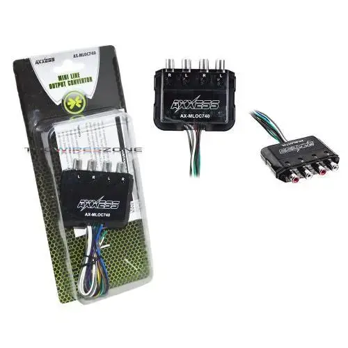 Axxess Ax-Mloc740 4-Channel 80W Per Channel Mini Line Output Converter 1