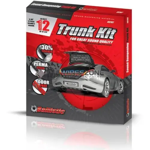 Ballistic Sstkt Car Trunk Sound Dampening Kit 12 Pcs 20 Sq Feet 15X16 1