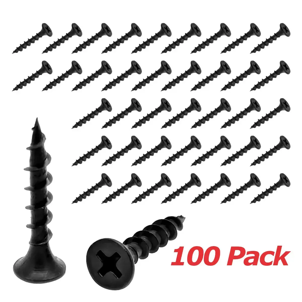 Black Philips Bugle-Head Coarse Thread Drywall Screw 1" (100/Pk) 1