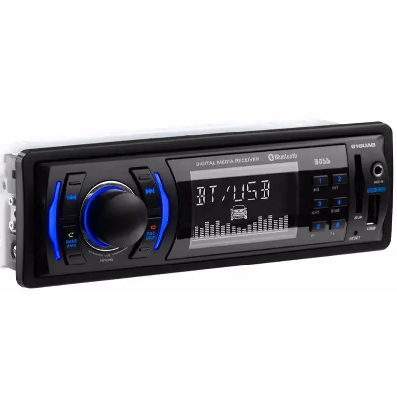 Boss Audio 616Uab Multimedia Car Stereo 1Din Bluetooth Lcd Am/Fm Radio Receiver 1