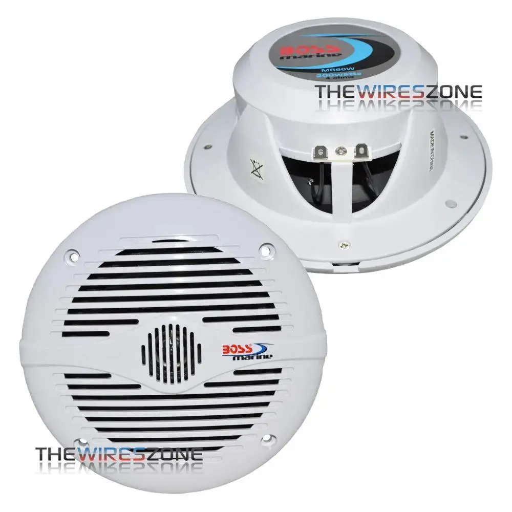 Boss Audio Mr60w 6.5" 2-Way 200W Marine Boat Coaxial Speaker 1