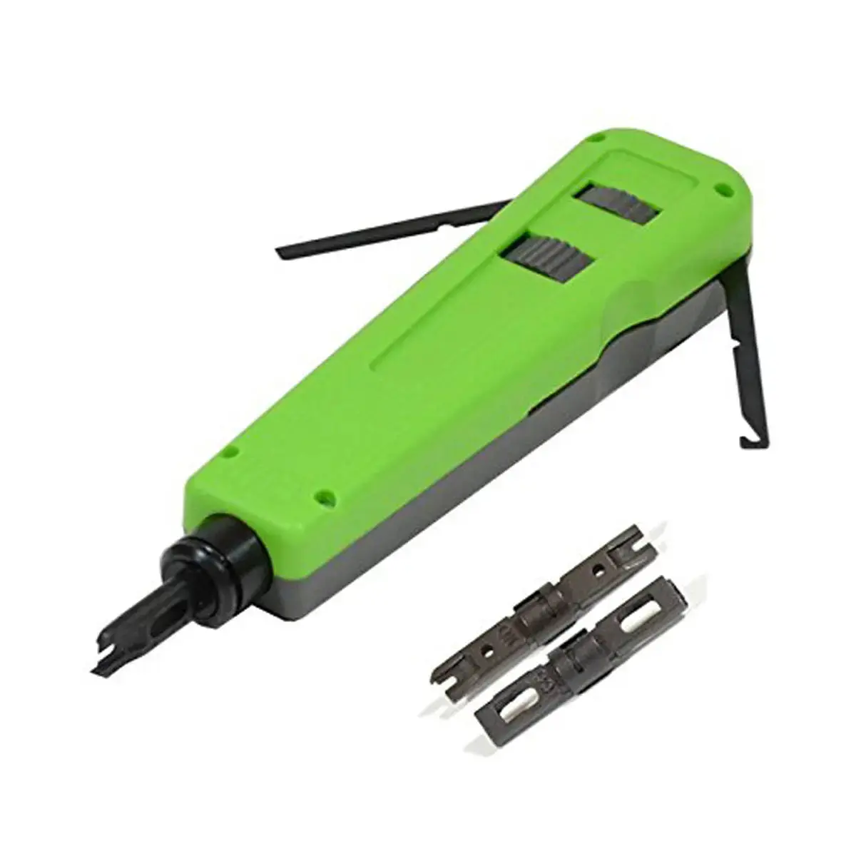 Cat5e/Cat6 Rj Network Cable Impact Punch Down Tool With 110/66 Blades 1