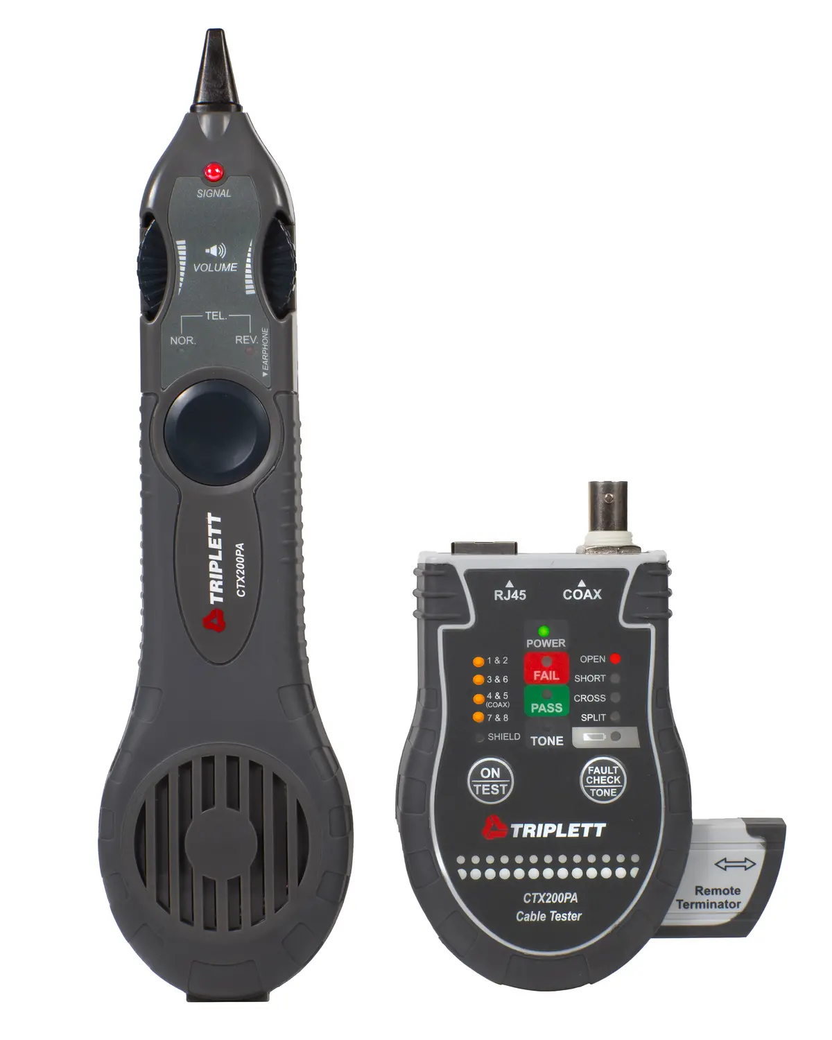 Rj45 And Coax Tester And Inductive Probe: Traces Wire Types And Performs Ti1568 Tests - (Ctx200pa) 1