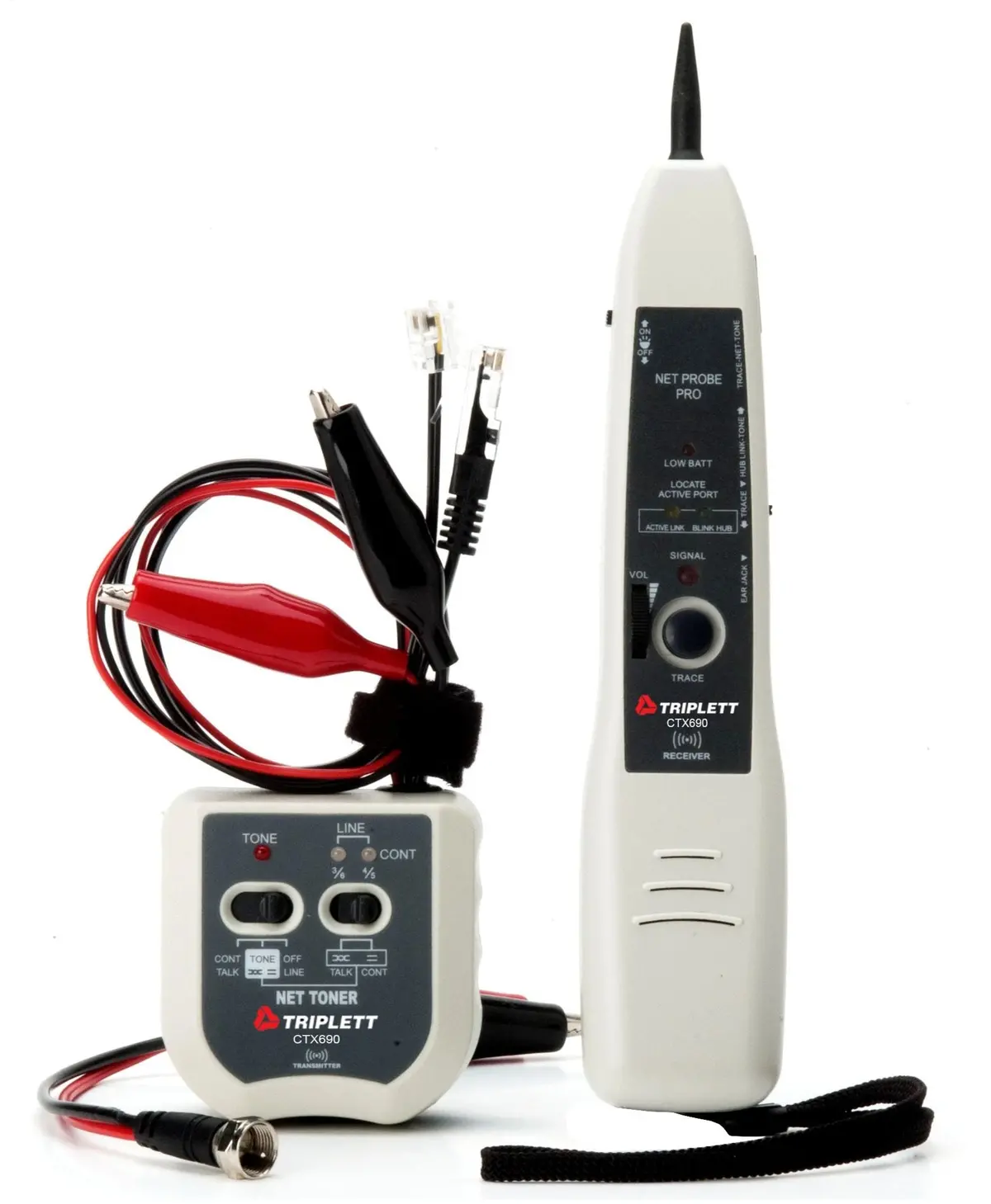 Network Toner And Probe Kit: Trace Active And Inactive Networks, Live Or Dead Phone Lines- (Ctx690) 1