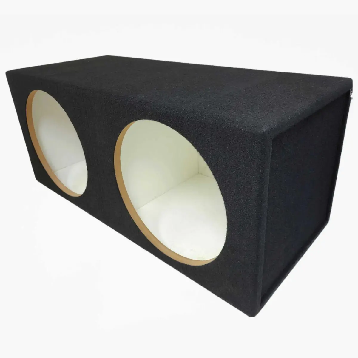 Carpet Dual 8" Sealed Car Box Speaker Subwoofer Enclosure Cabinet 1