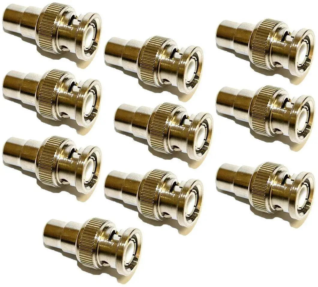 Coaxial Cable Bnc Male Plug To Rca Female Jack Adapter 1