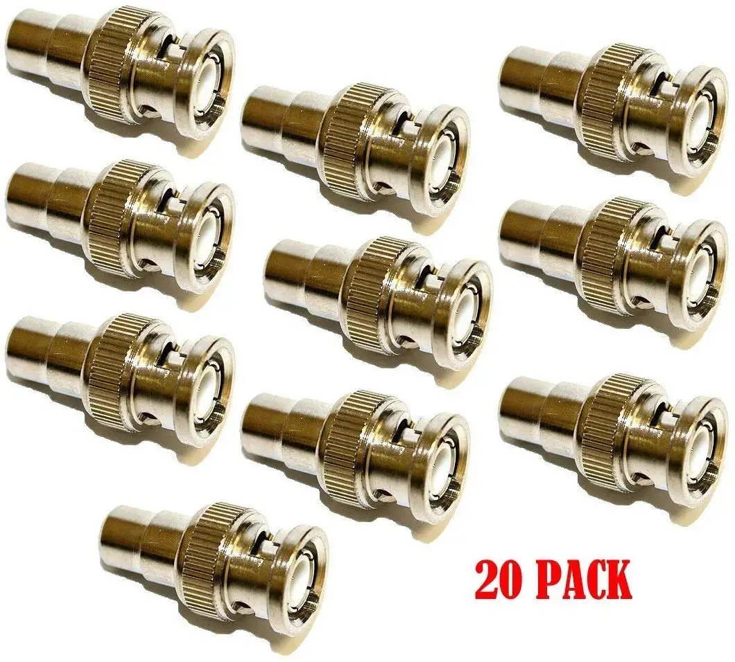 Coaxial Cable Bnc Male Plug To Rca Female Jack Adapter 2
