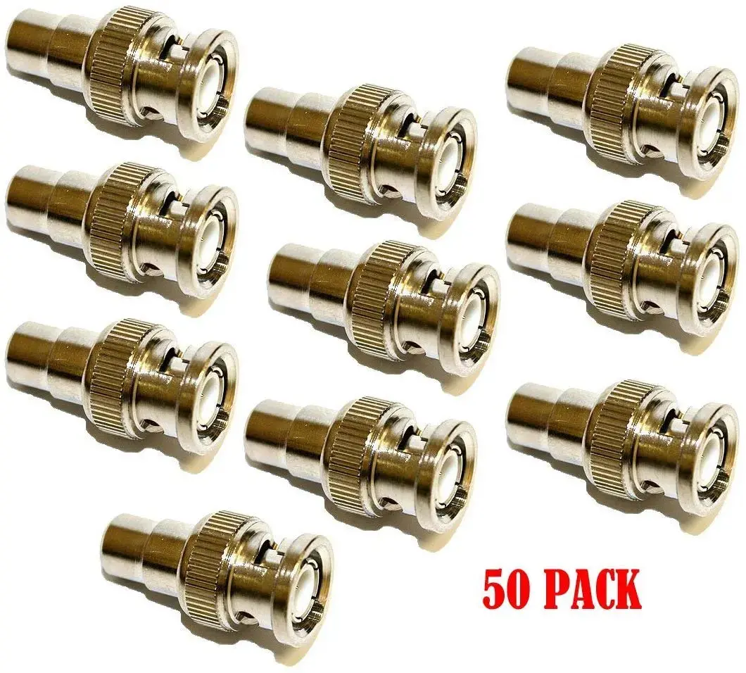 Coaxial Cable Bnc Male Plug To Rca Female Jack Adapter 3