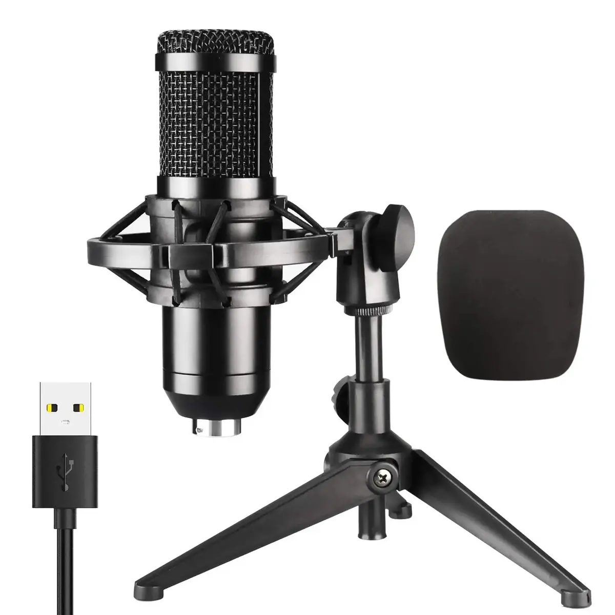 Condenser Usb Gaming Microphone Streaming Podcasting Vocal Recording For Mac & Windows 2