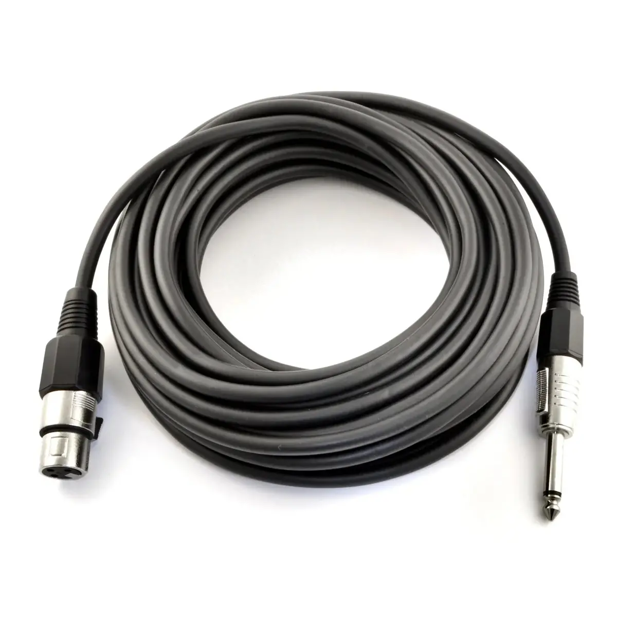 Xlr Female To 1/4-Inch Male Ts 16Ga Microphone Cable Pro Audio Speaker Connector Black 30Ft 1