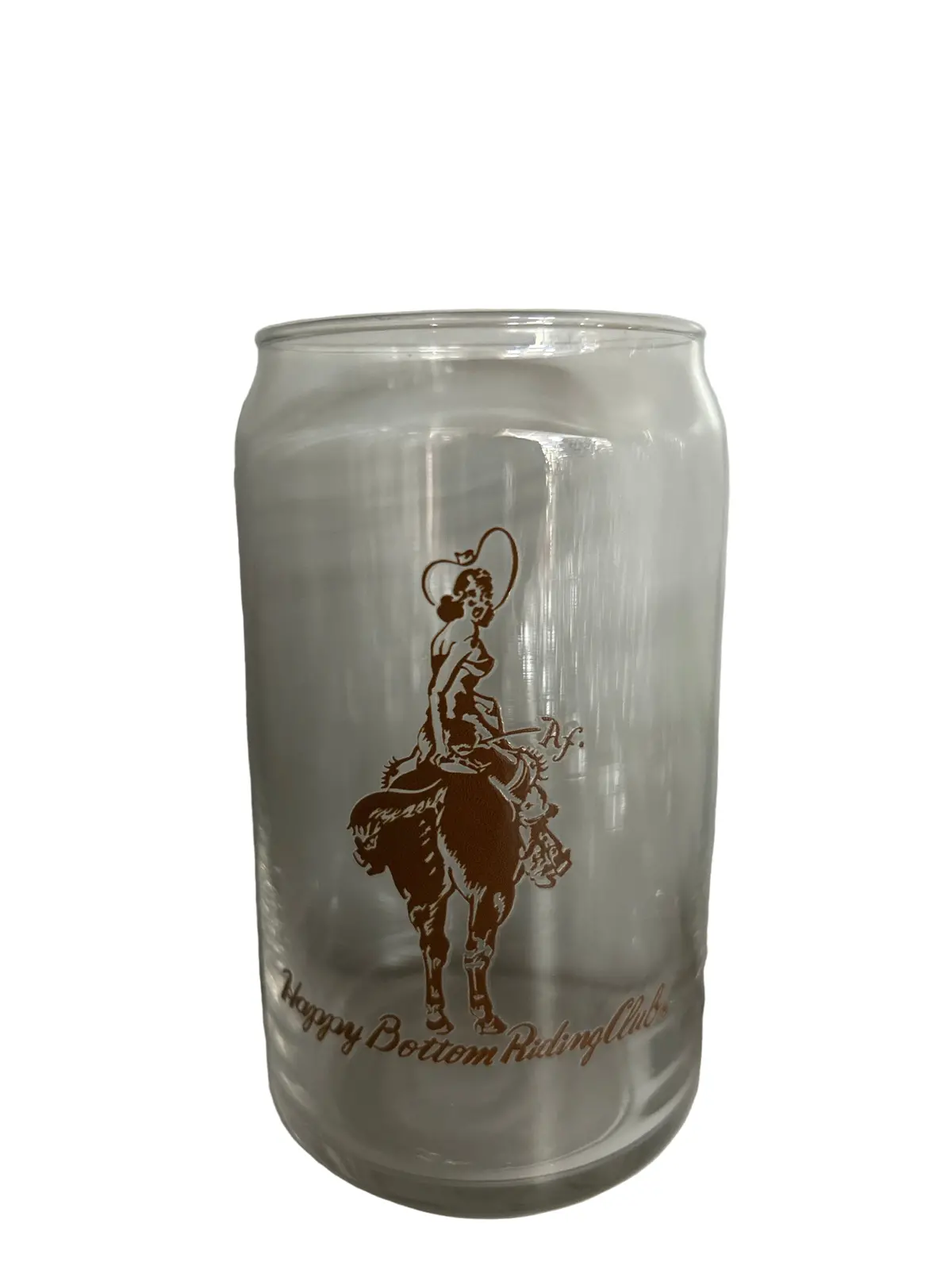 Classic Horseback Pancho Can Glass 1