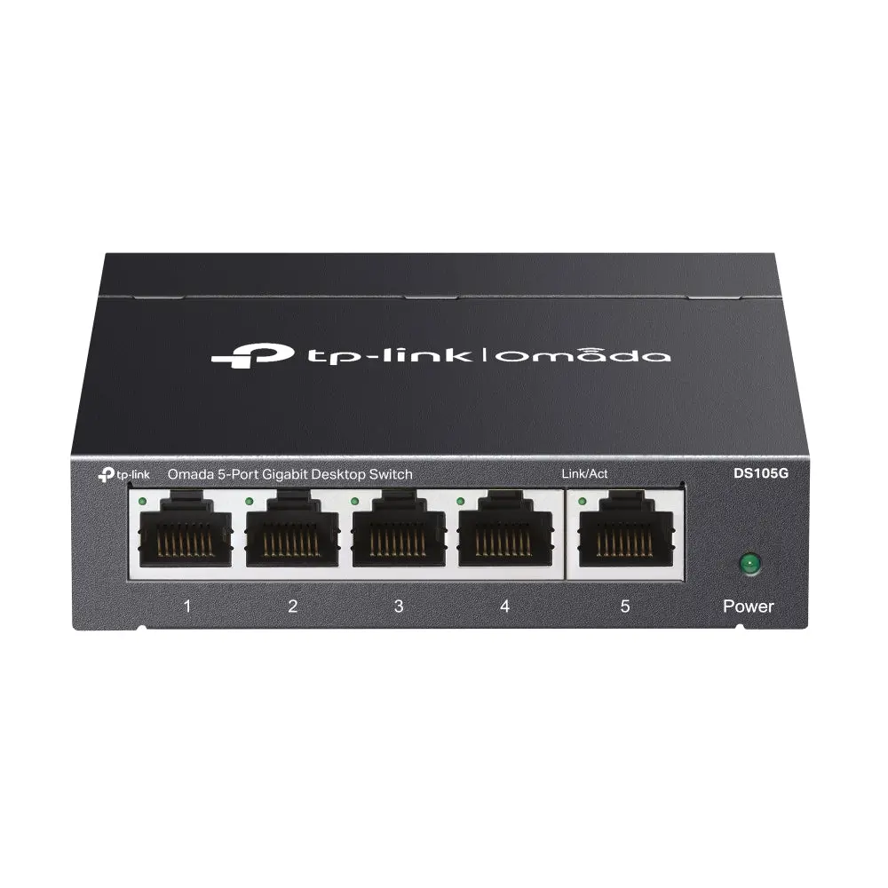 Tp-Link Omada Ds105g 5-Port Gigabit Unmanaged Desktop Switch Rj45 Ports Plug And Play 1