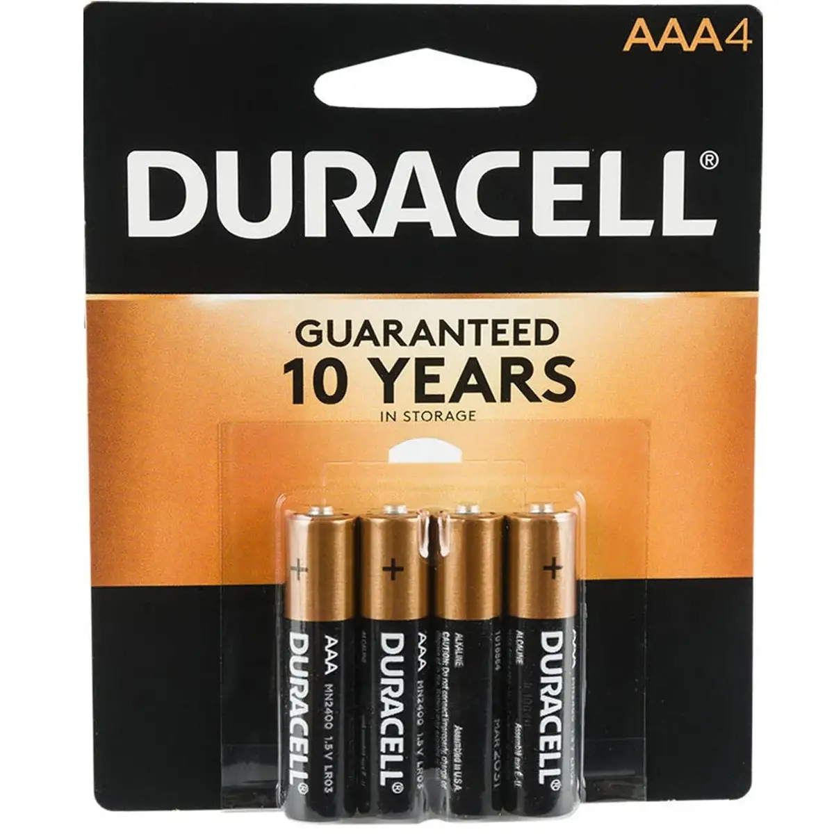 Duracell Aaa Batteries Alkaline Copper Top Heavy-Duty 1