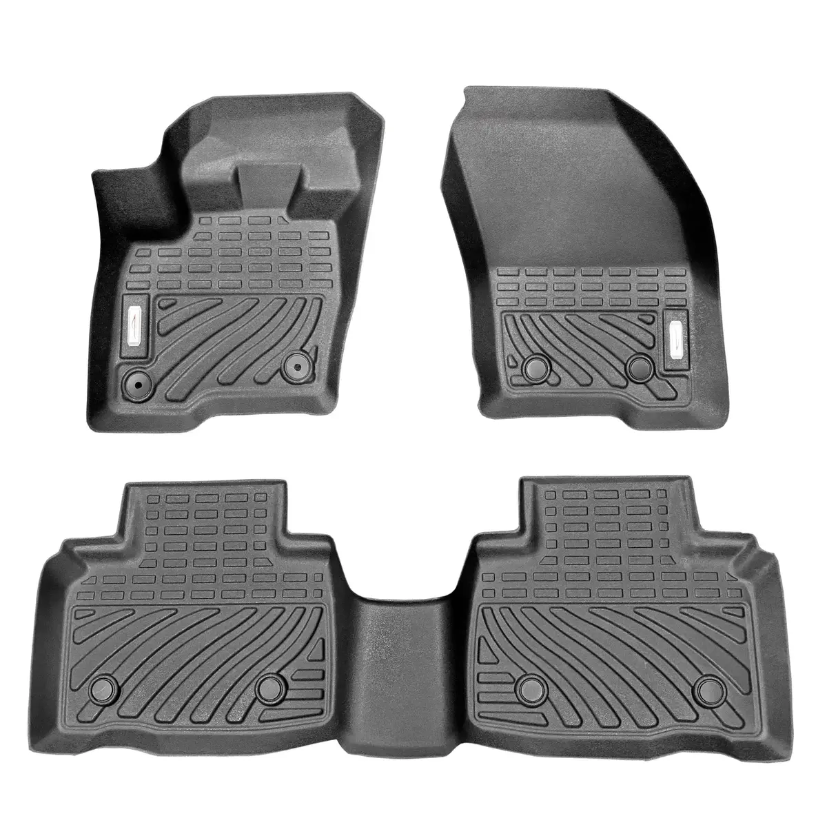 Ford Edge 2016 First And Second Row Oem Precision Fit Floor Liners Mats (Black) 1
