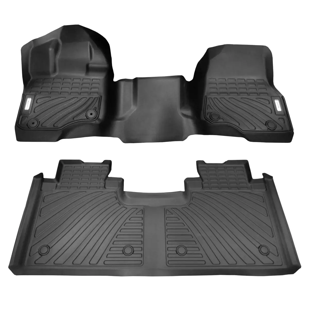 Ford F-150 Supercab 2016 Front & Rear Oem Precision Over The Hump Floor Liners Mats 1