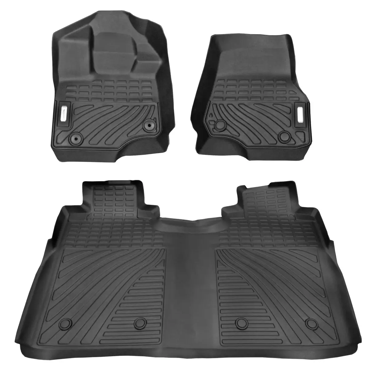 Ford F150 Supercrew 2016 Front & Rear Oem Precision Bucket Seating Floor Mats 1