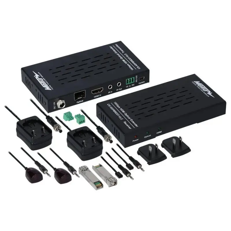 Hdmi 2.0 Extender Over Fiber Hdr Bi-Directional 4K Uhd @60Hz Up To 984Ft Signal 1