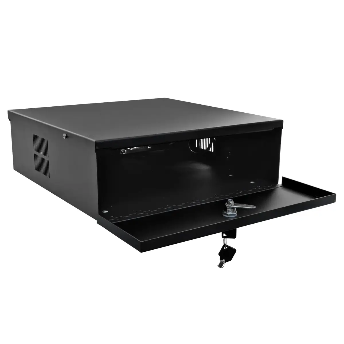 Heavy Duty 15"X 15"X 5" Dvr Security Lock Box With Fan For Cctv Security Systems 1
