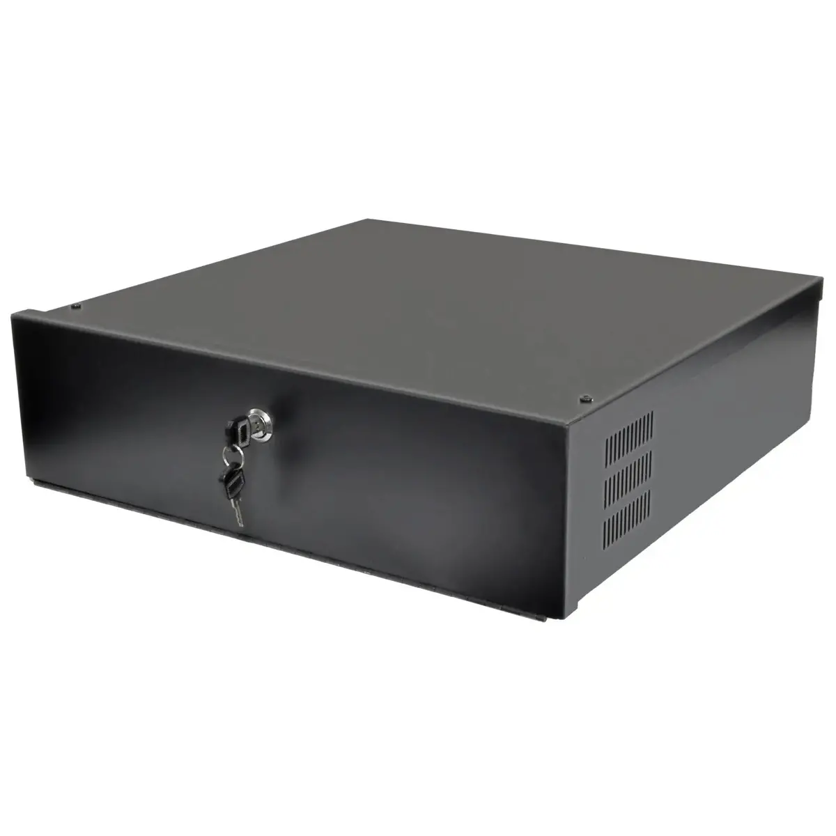 Heavy Duty 18" X 18" X 5" Dvr Security Lock Box For Cctv Security Systems (Black) 2