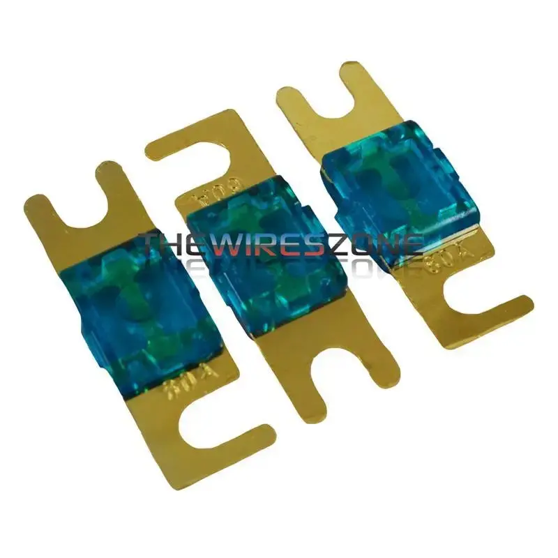 High Quality Gold Plated Inline 60 Amp Mini Anl Fuse (3/Pack) 1