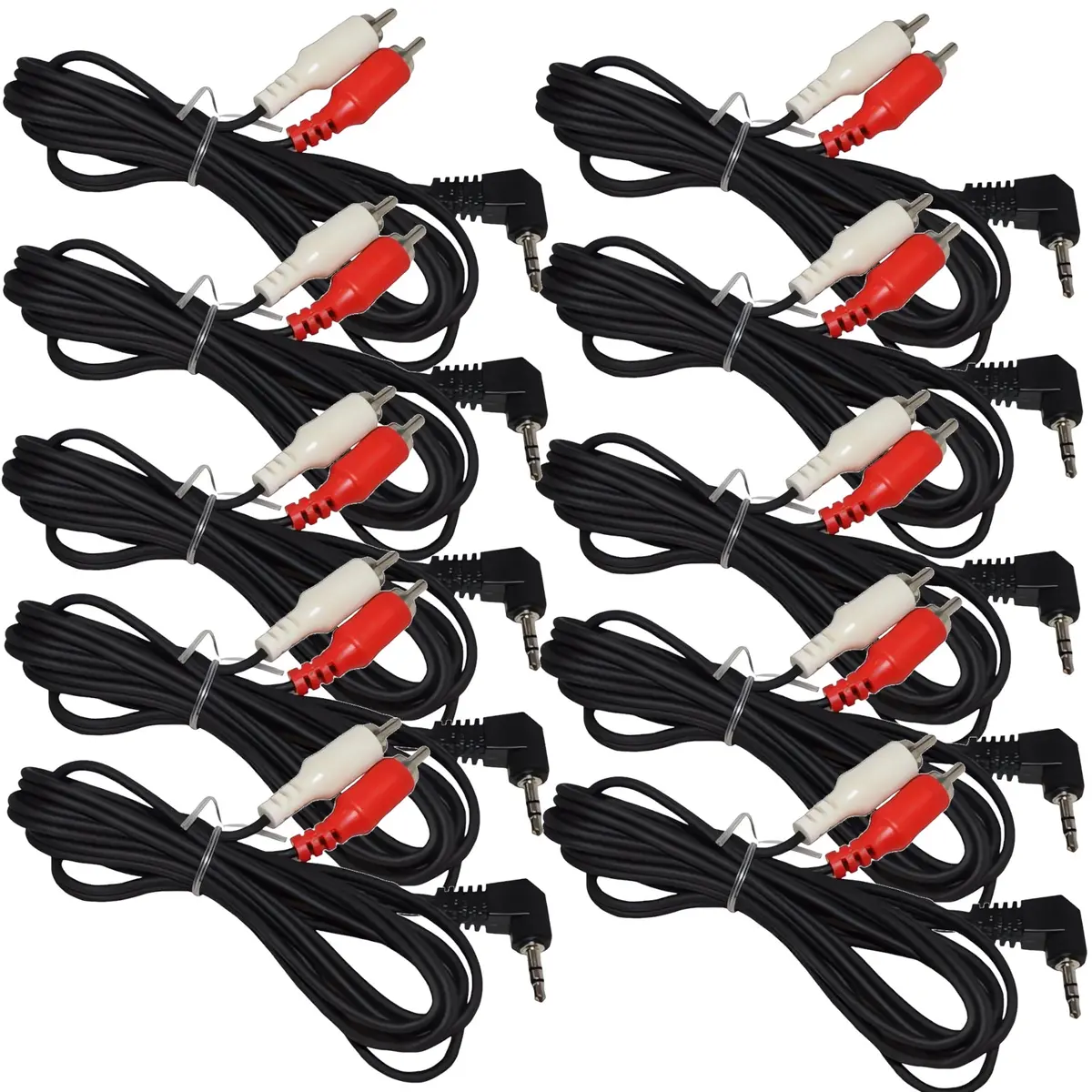 The Install Bay Ib3.5Rca Aux 3.5Mm Male Stereo To Rca 6' Cable (10/Pk) 1