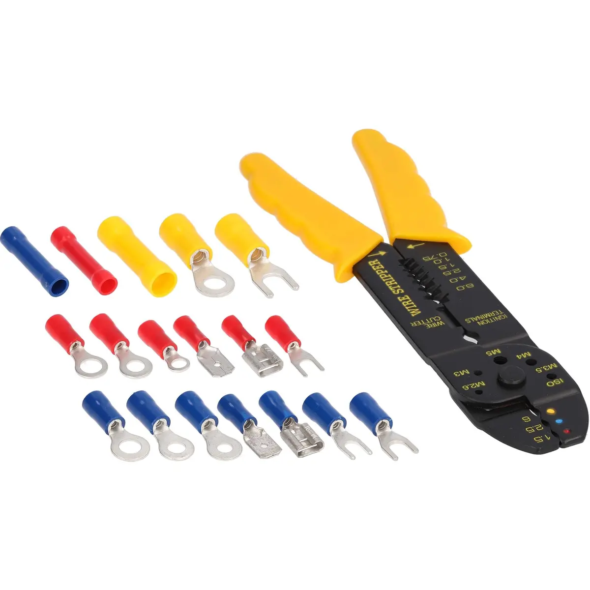 The Install Bay Ibk-150 Automotive Car Audio Connector Assorted Terminal Kit 150 Piece With Crimping Tool 1