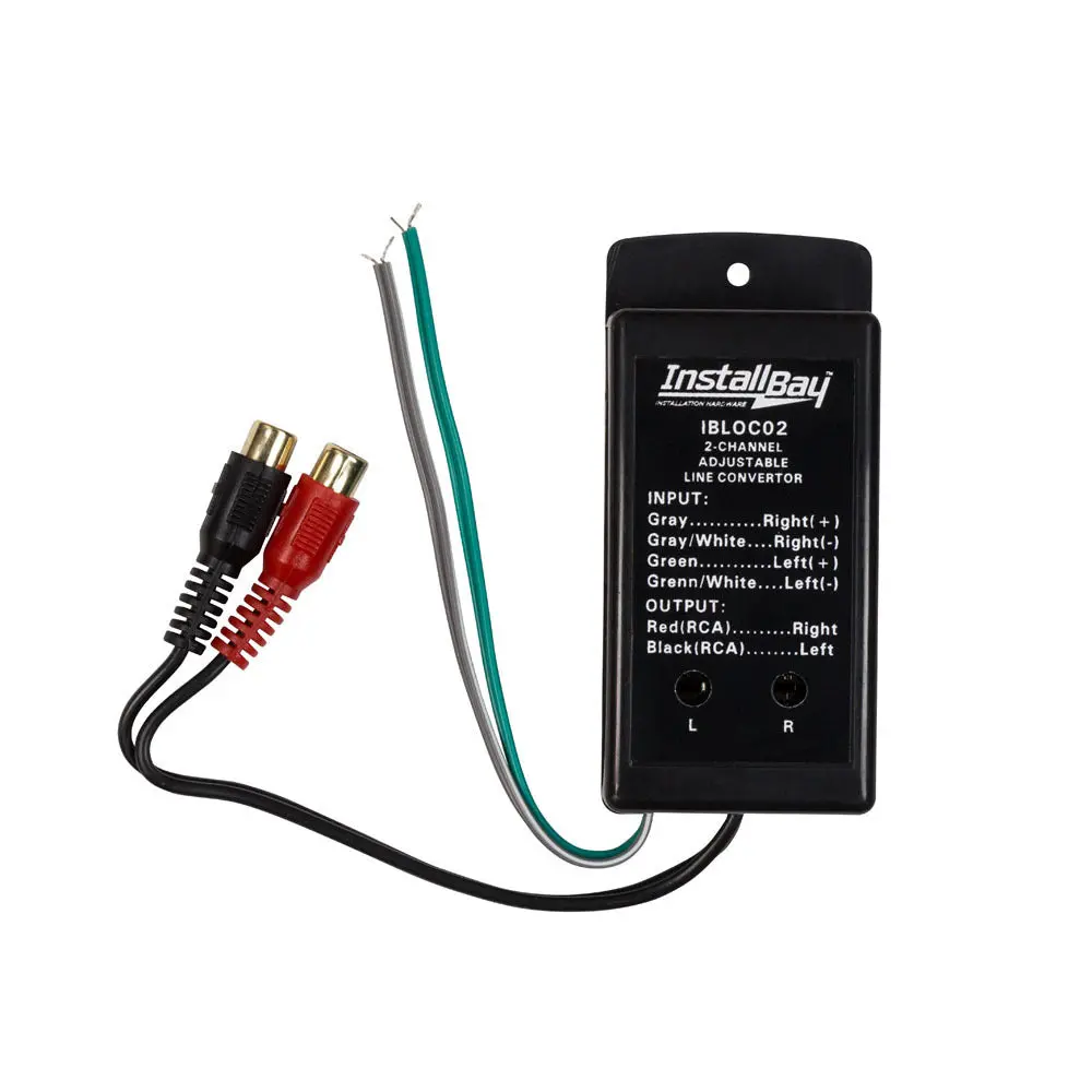 The Install Bay Ibloc02 2-Channel 80W Adjustable Line Output Converter 1