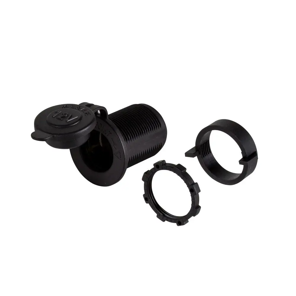 Install Bay Ibr58 12V Power Socket Water Resistant W/Cover - Retail Pack 1