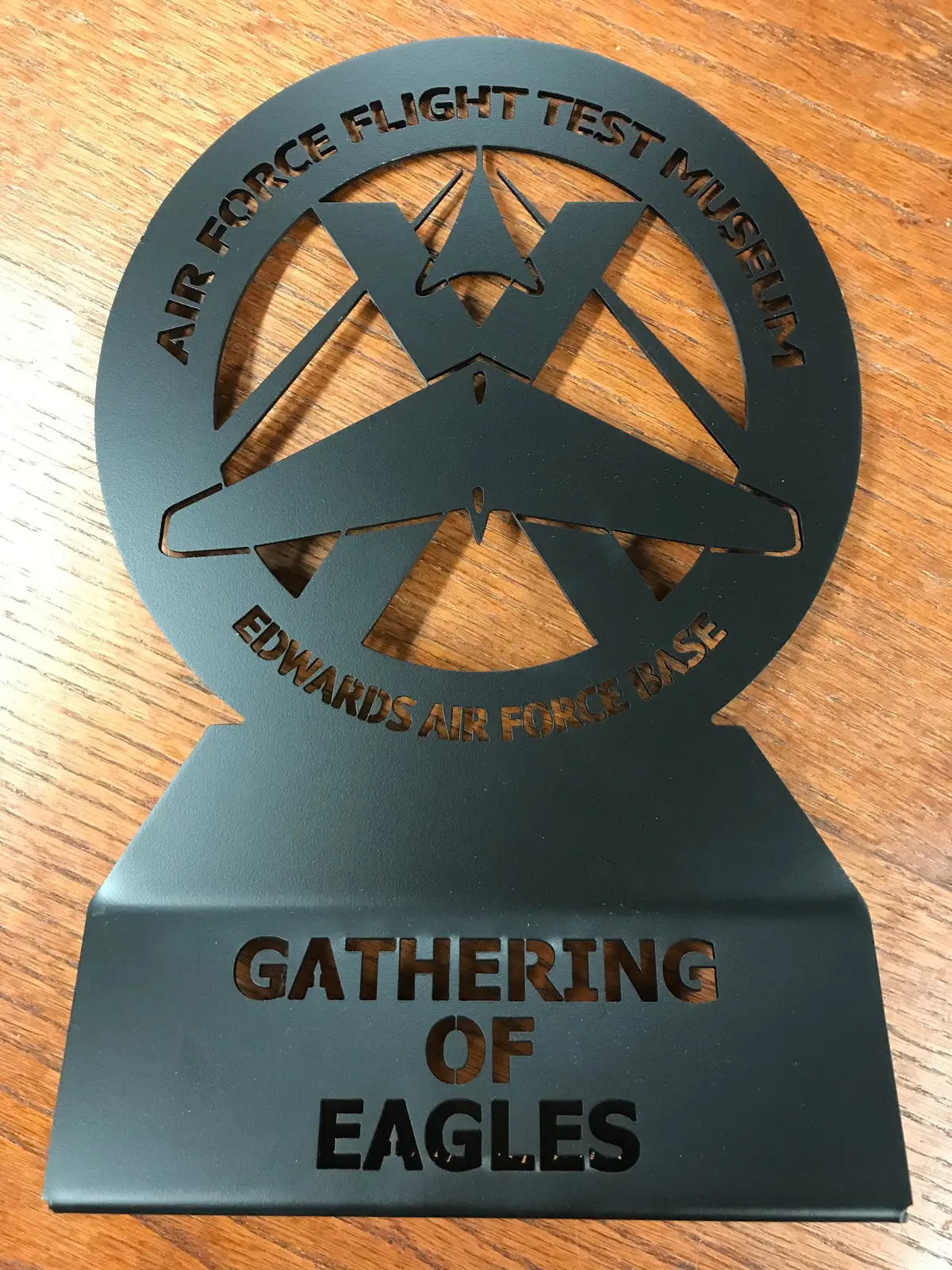 Gathering Of Eagles Flight Test Museum Metal Centerpiece 1