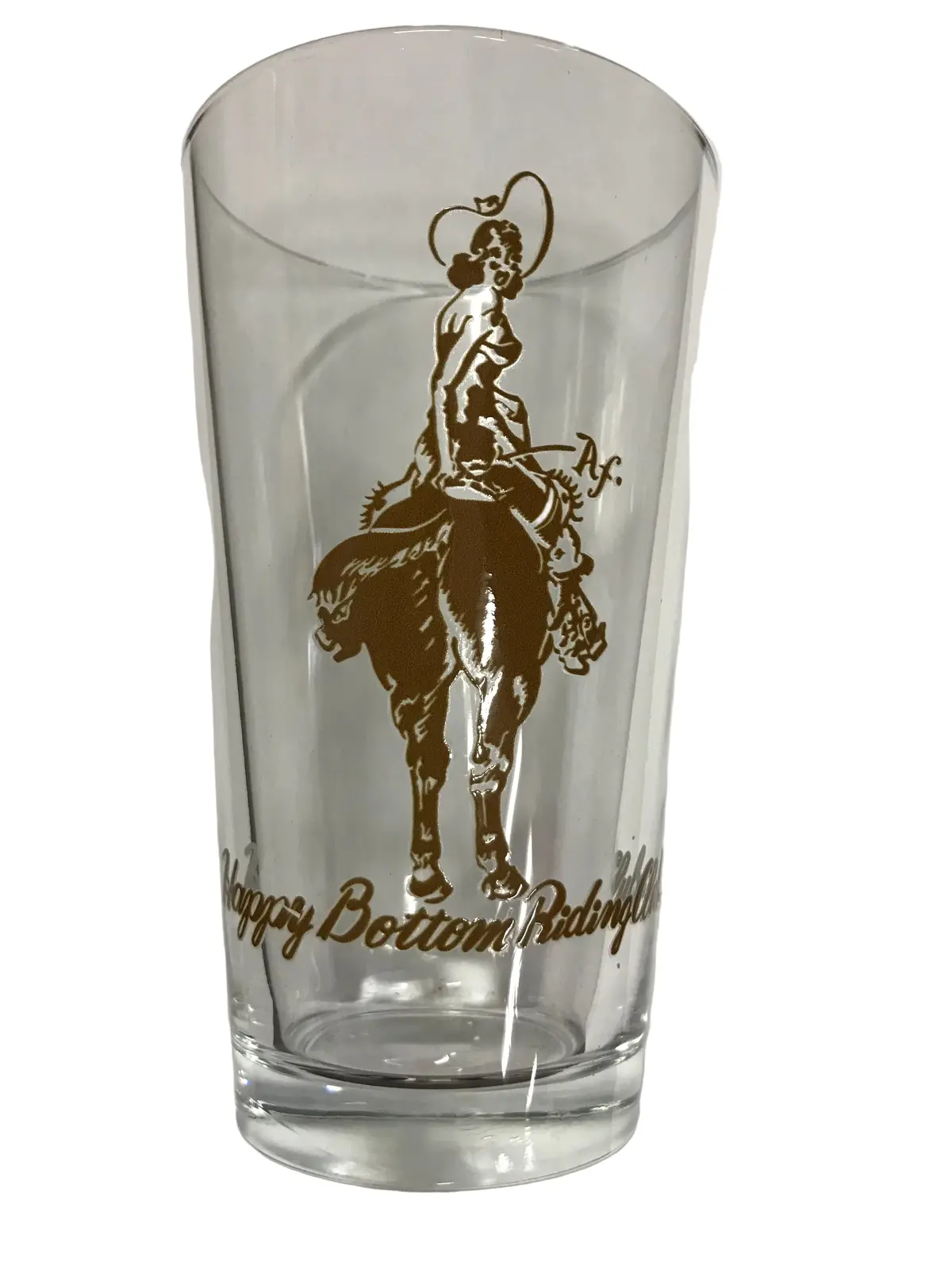 Classic Horseback Pancho Beer Glass 1