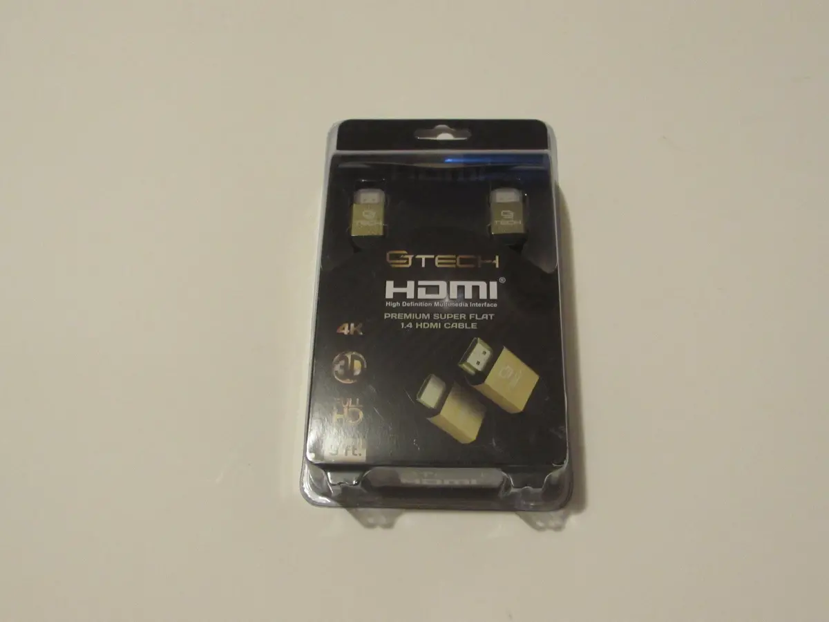 Cj Tech 3 Ft. Hdmi Flat High Speed Cable - 1080P 4K Resolution 1.4 Premium 1