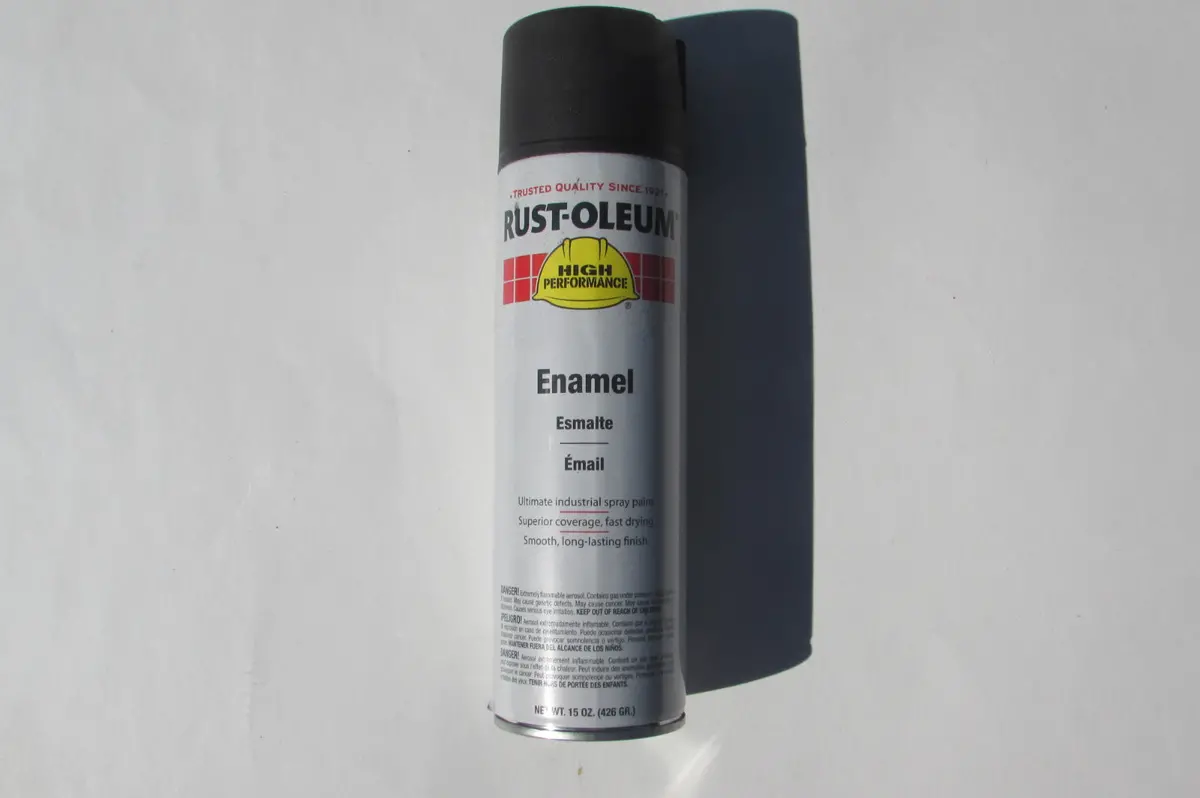 Rust-Oleum V2178838 V2100 System Enamel Spray Paint 15-Ounce Flat Black 1