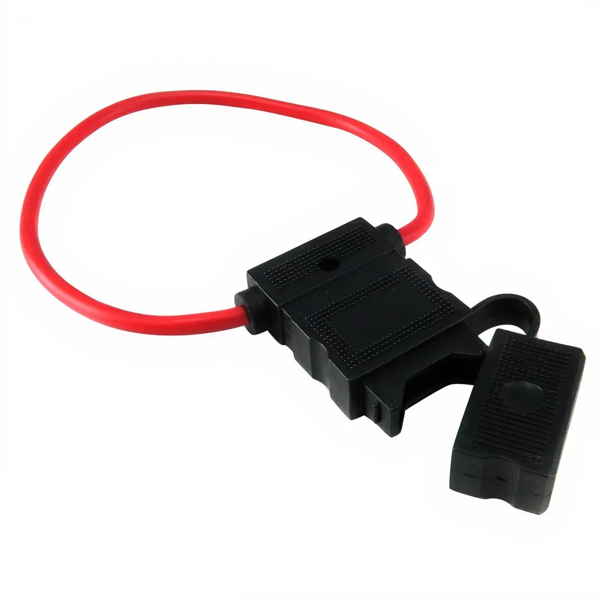 Atcwp-10 Atc/Ato Fuse Holder With 10 Gauge Red Waterproof Power Cable 1