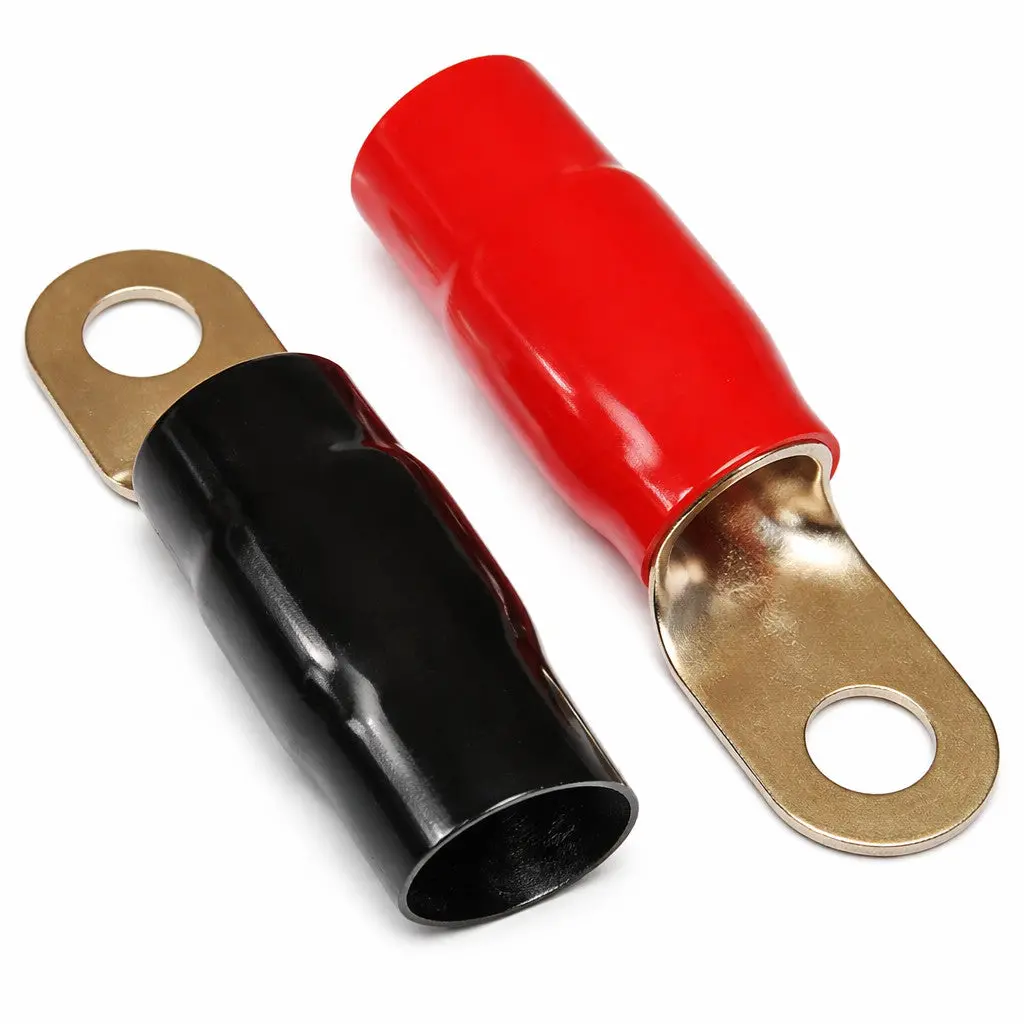 Earthquake Sound It-0516 Insulated 1/0 Gauge Ring Terminal (10/Pack) 1