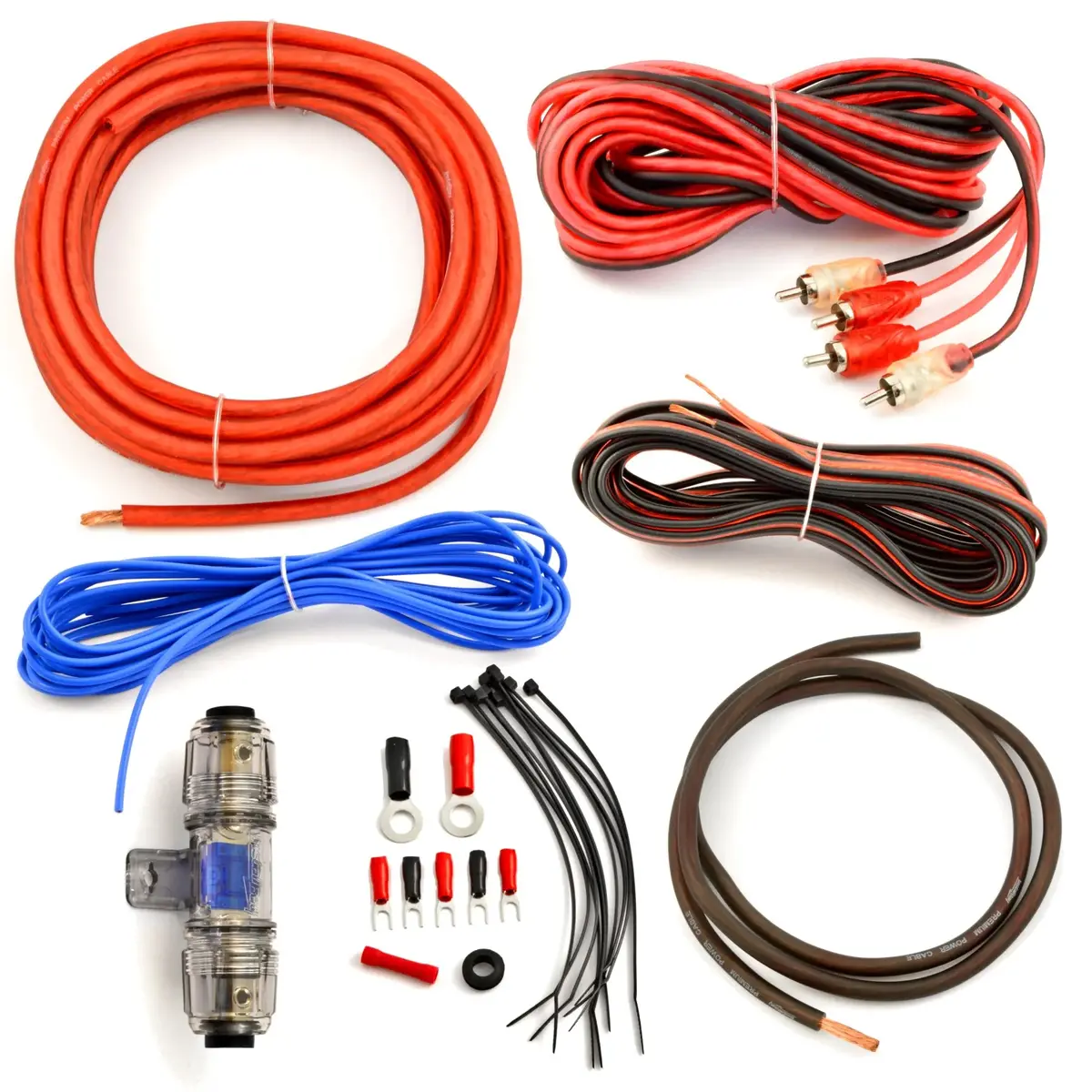 Install Bay Ak8ofc 1000 Watts 8 Gauge Ofc Complete Amplifier Installation Kit Car Audio 1