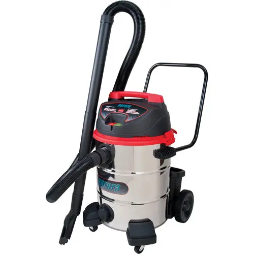 Aurora Tools Industrial Wet/Dry Stainless Steel Vacuum, 16 Us Gal. With Accessories 1