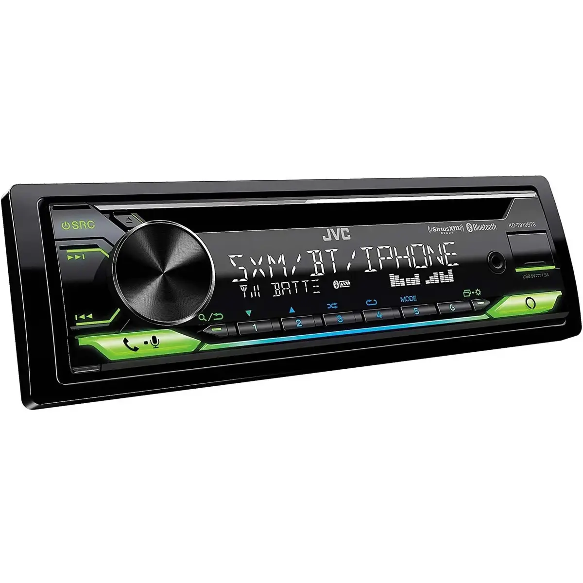 Jvc Kd-T910bts Cd Receiver Apple Carplay Amazon Alexa Bluetooth Usb Am/Fm Car Stereo 1