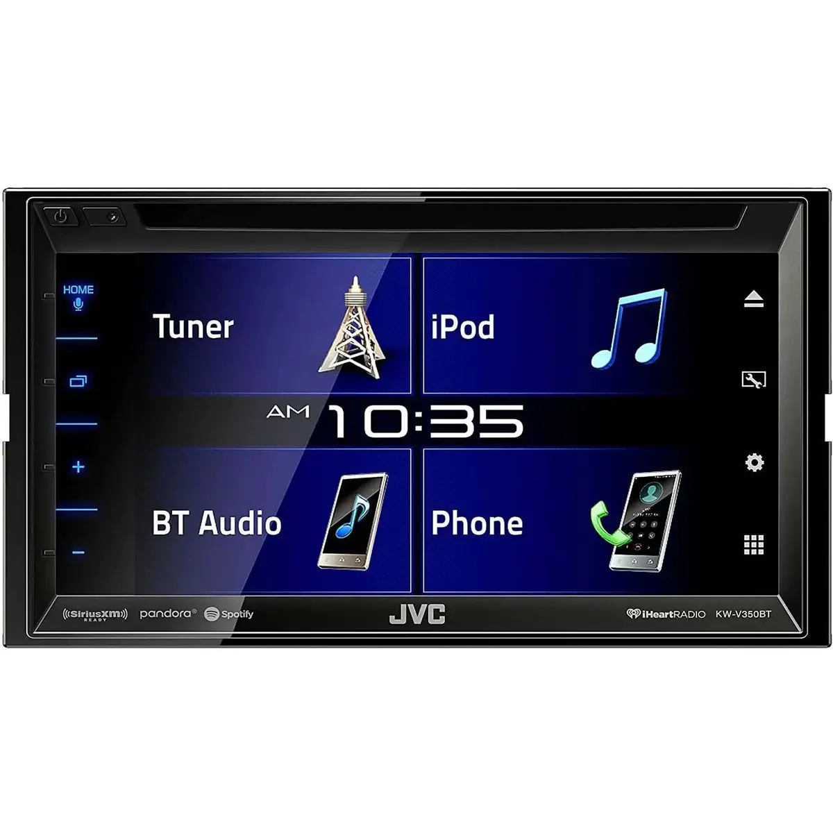 Jvc Kw-V350bt Double Din Multimedia 6.8 Touchscreen Bluetooth Usb Dvd Receiver 1