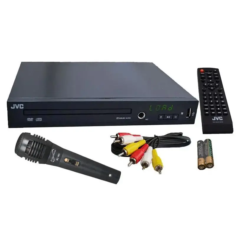 Jvc Multi Region Dvd Karaoke Player Usb Divx Free Pro Voice Microphone 1