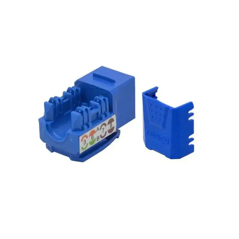 Keystone Jack Cat5e Blue Network Ethernet 110 Punchdown 8P8c 1