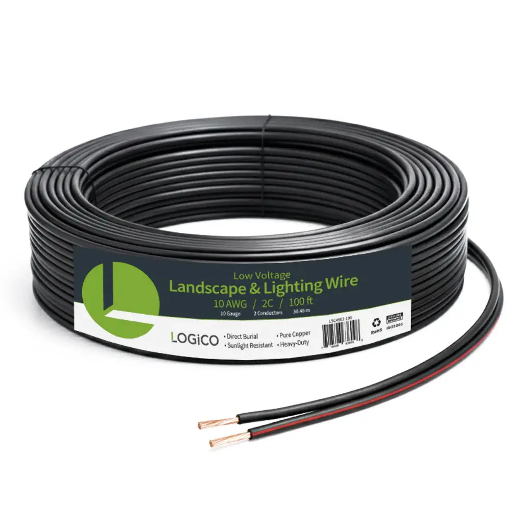 Logico 10 Gauge Outdoor Direct Burial Landscape Lighting / Speaker Cable  Ofc 10/2 2