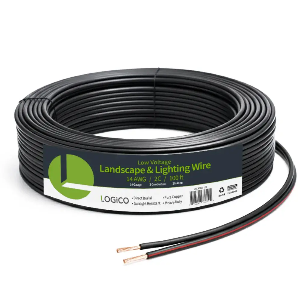 Logico 14 Gauge Outdoor Direct Burial Landscape Lighting / Speaker Cable  Ofc 14/2 2