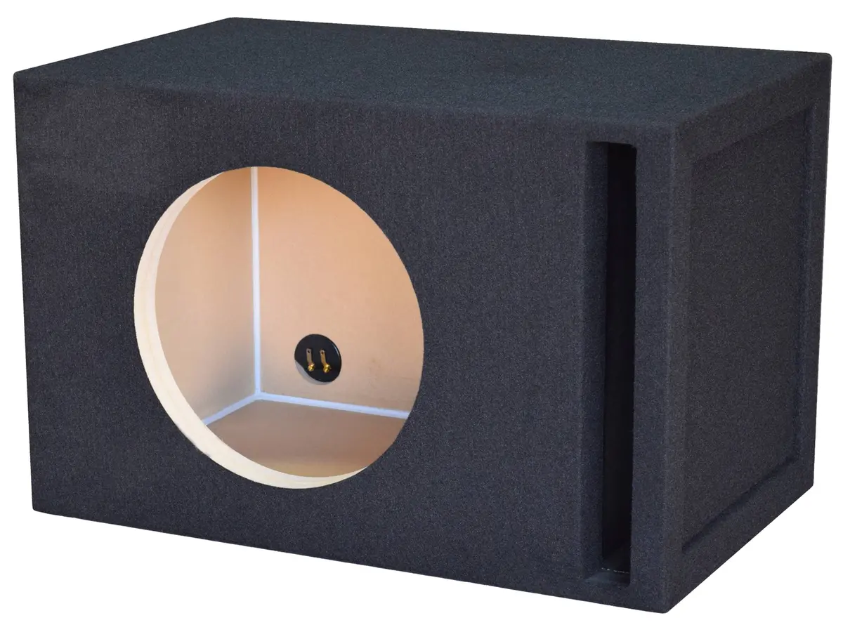 Jcpower M3-110Sp Ported 10" Car Audio Single Subwoofer Box Carpet 1