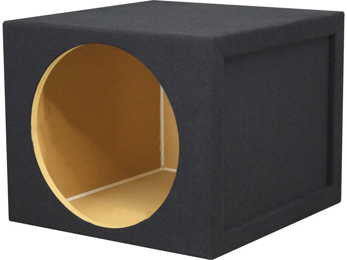 Jcpower M3-112Ss Single Sealed Versatile 12” Subwoofer Box Carpet For Clean Powerful Sound 1