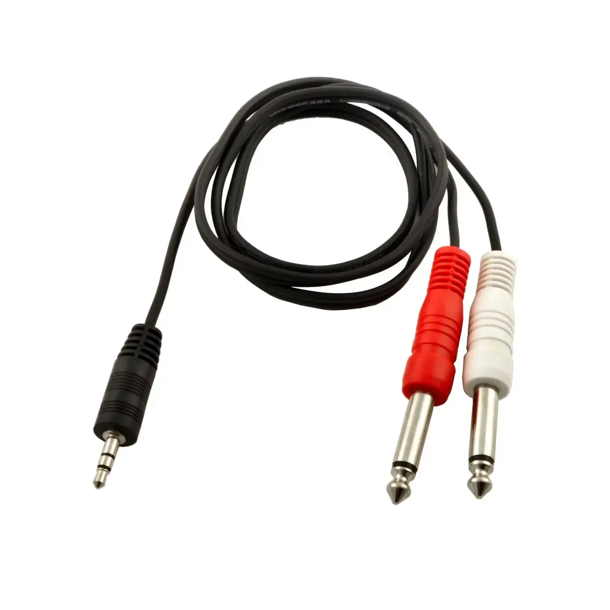 1/4-Inch Mono Plug To 3.5Mm Trs Insert Cable Audio Connector Black 1